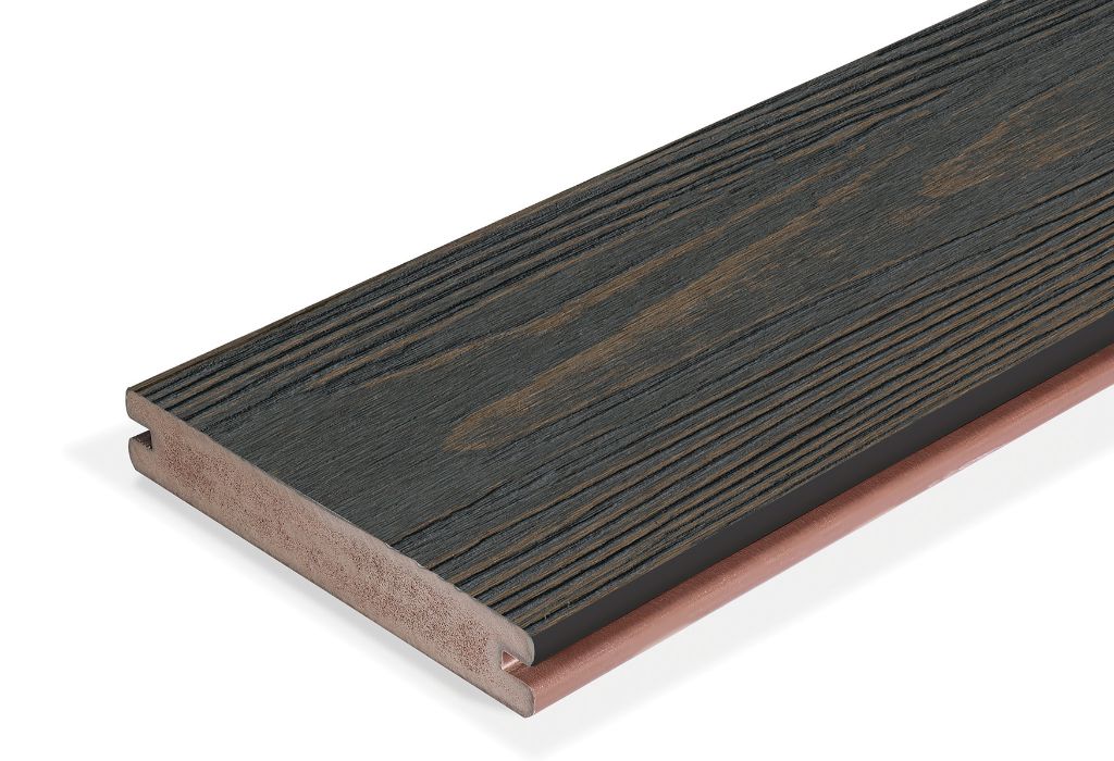 Image of Eva-Last Composite Grooved Deck Board Carbonised Osage 4800mm